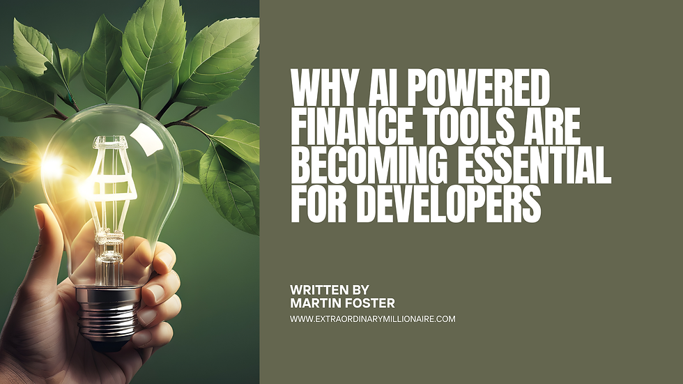 How Property Developers Can Use Nicholas Wallwork’s AI Powered Finance Tools to Strengthen Their Projects
