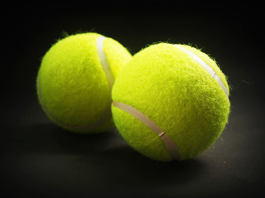 Fresh tennis balls.