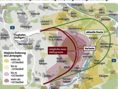 CDU Nürtingen enttäuscht von Antwort des Ministerpräsidenten zur neuen Flugroute
