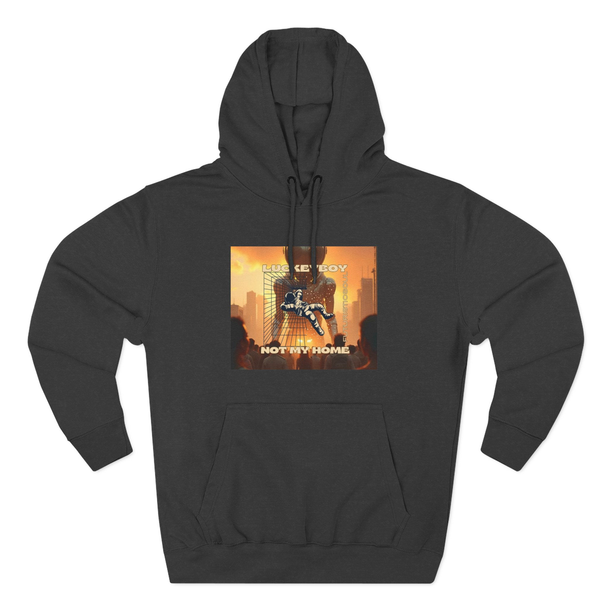 Three-Panel Fleece Hoodie