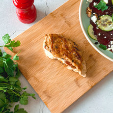 Poulet farci à la mozzarella et au chorizo