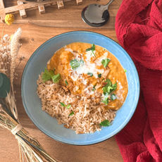 Dhal lentilles corail et patate douce