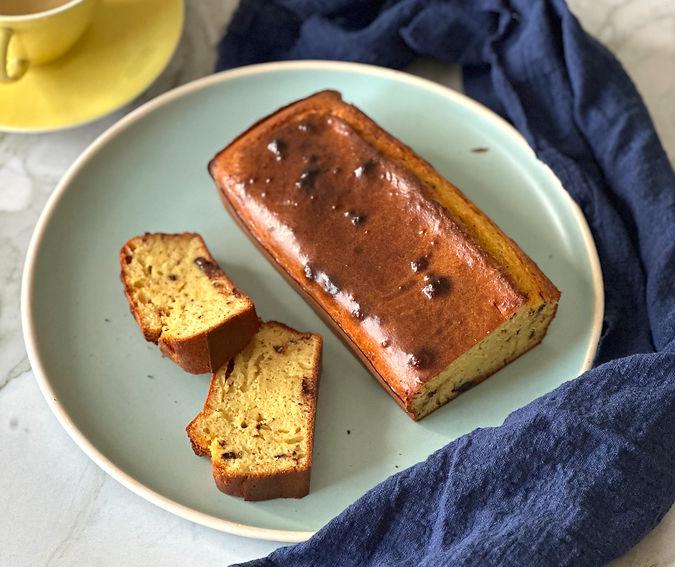 Cake healthy au yaourt, amande et chocolat