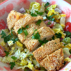 Salade de poulet croustillant