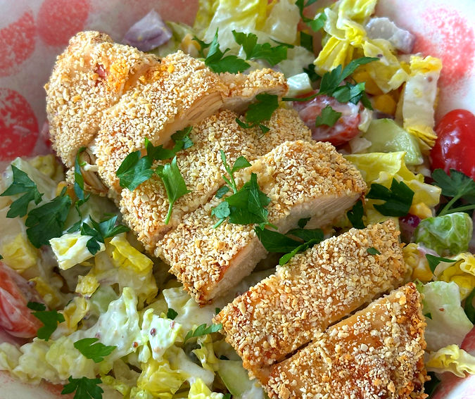 Salade de poulet croustillant
