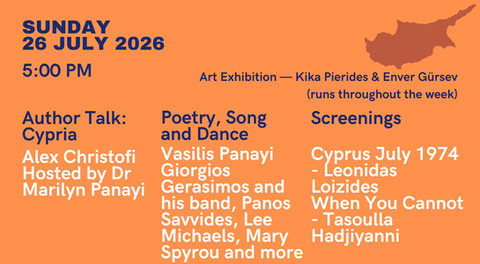 Cyprus Week- Sunday 26 July