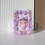 Thumbnail: Lilac purple pencil holder decorated with imitation cream glue front view Molinta