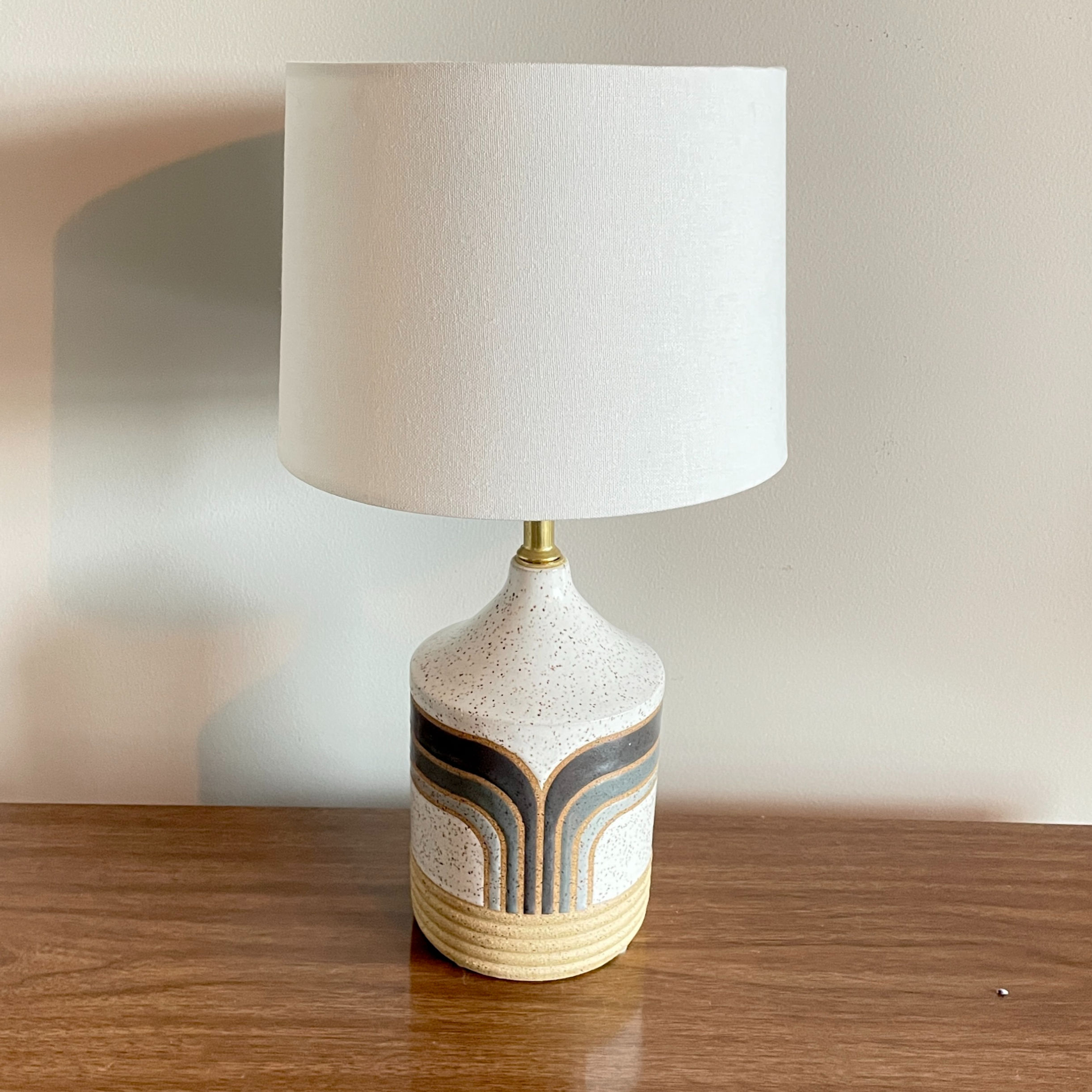 Flow Shade Lamp in Grayscale