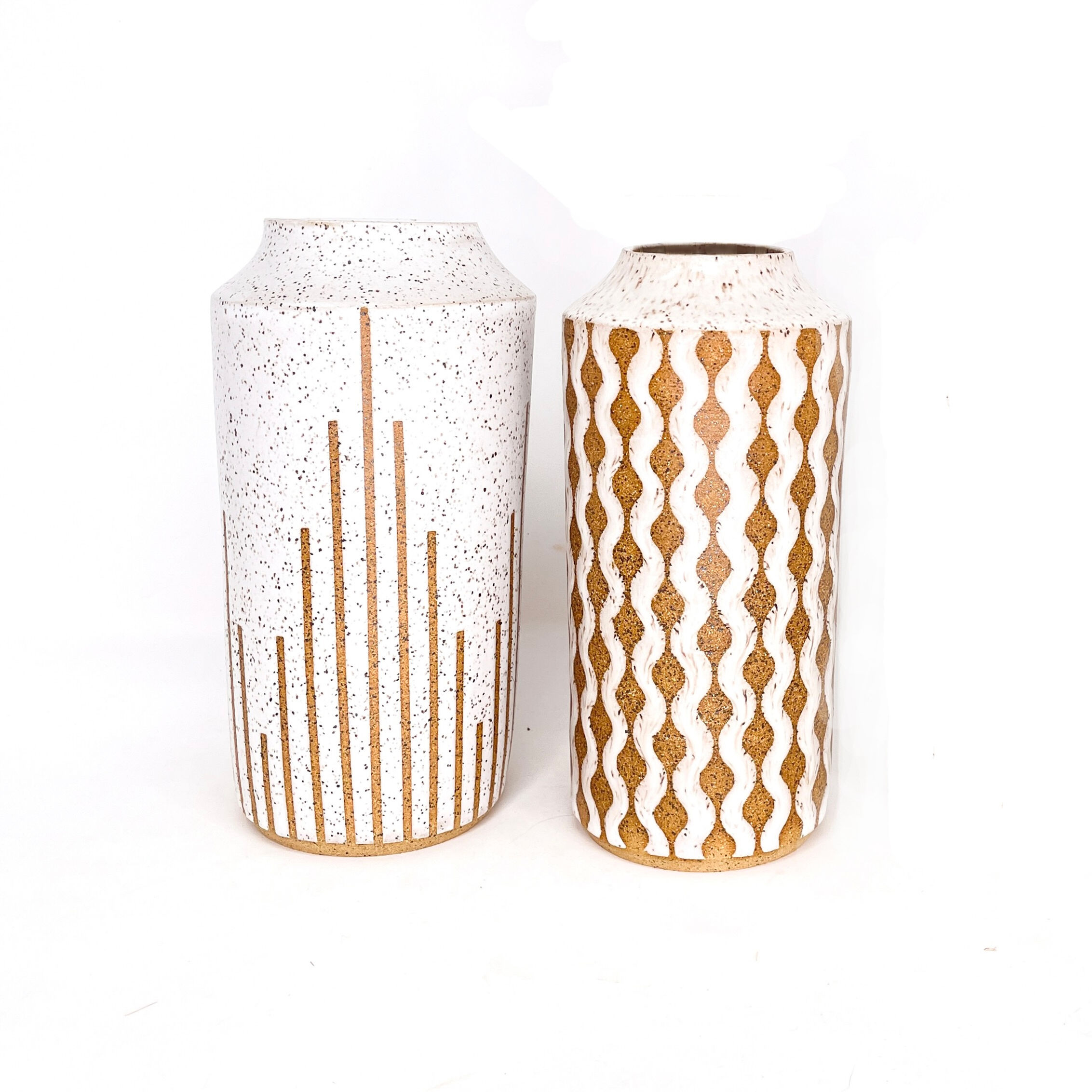 Fringe & Wiggle Vases