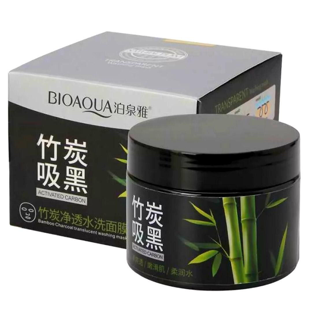 Маска для очищения пор на основе бамбукового угля Activated Carbon Bioaqua
