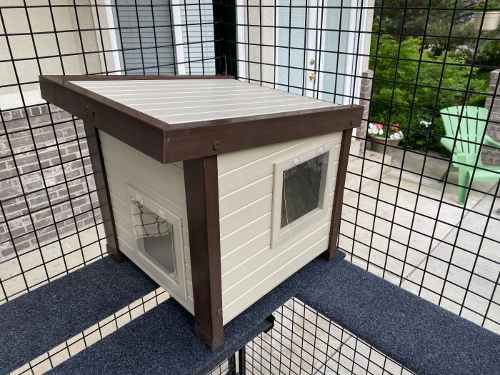 Outdoor Feral Cat House Enclosure