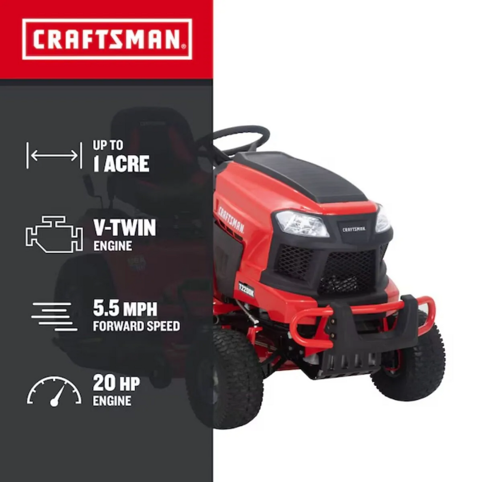Thumbnail: CRAFTSMAN 42-in 20-HP V-Twin Riding Lawn Mower