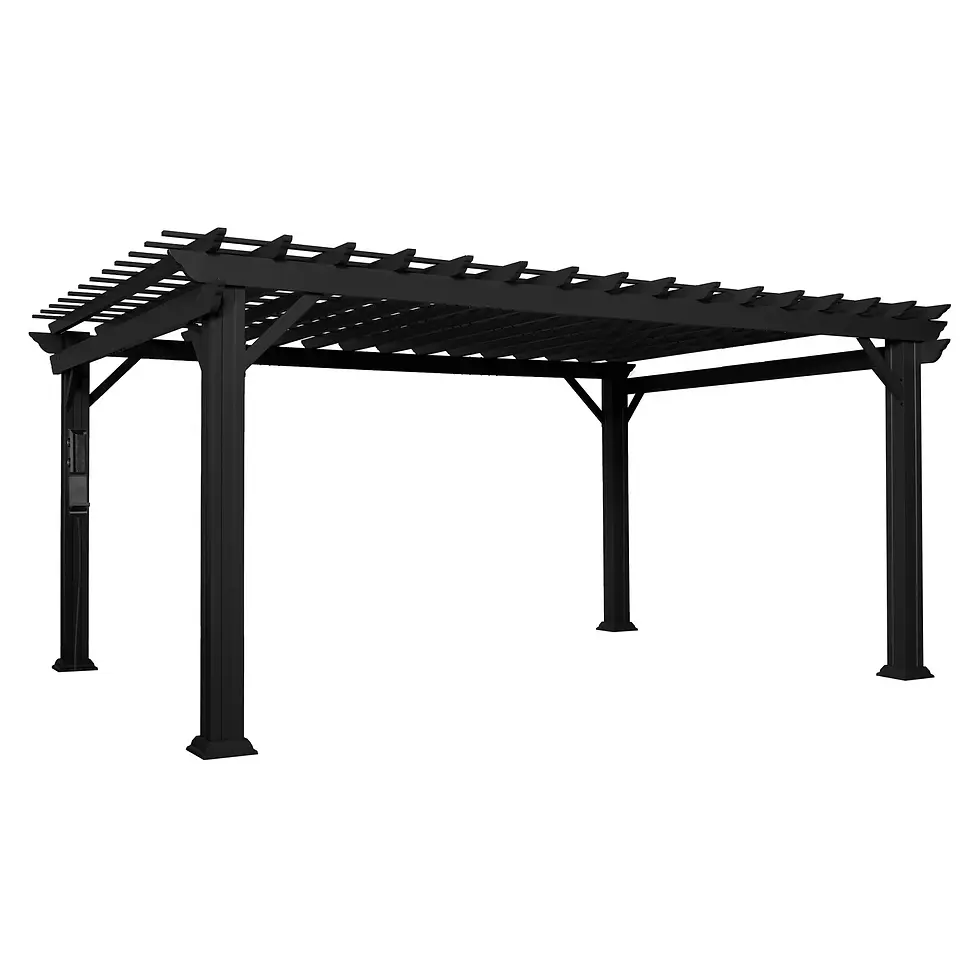 Thumbnail: Backyard Discovery 16′ x 12′ Stratford Traditional Steel Pergola
