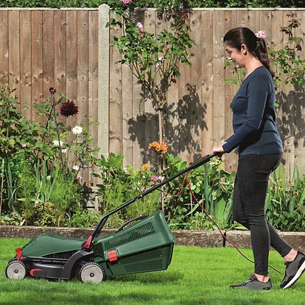 Thumbnail: Bosch UniversalRotak 34-410 Corded Rotary Lawnmower