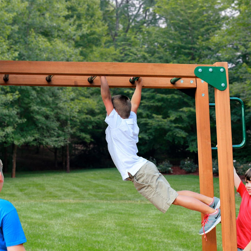 Thumbnail: Gorilla Playsets Empire Extreme Wooden Swing Set