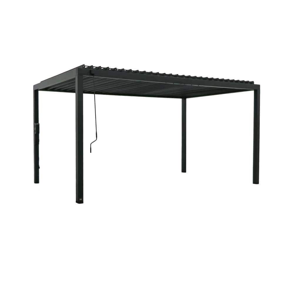 Backyard Discovery Sarasota Galvanized Steel Louvered Pergola