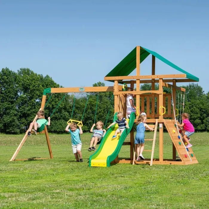Thumbnail: Backyard Discovery McKinley Mount Swing Set / Playset