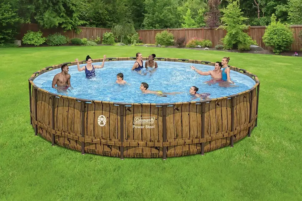 Thumbnail: Coleman Power Steel 22′ x 52 Round Above Ground Pool Set