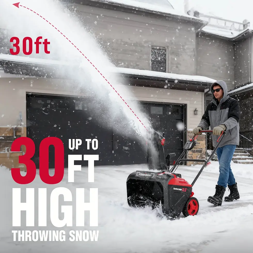 Thumbnail: 40V 21-Inch Single-Stage Cordless Snow Blower with Battery & Charger