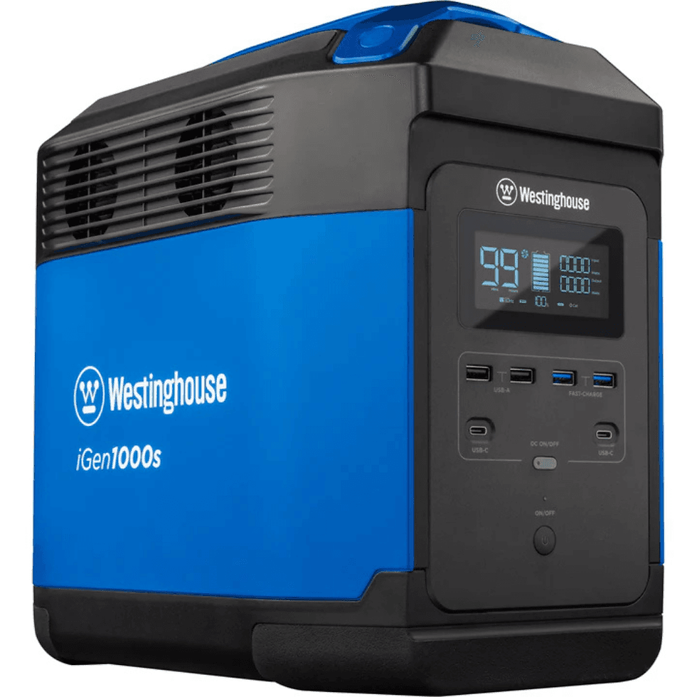 Thumbnail: Westinghouse iGen1000s 592 Wh, 600 Running Watts, 1200 Peak Watts Power Station
