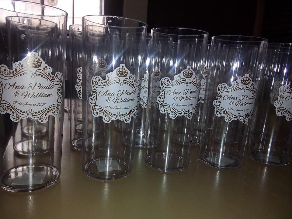 Adesivos personalizados para copos