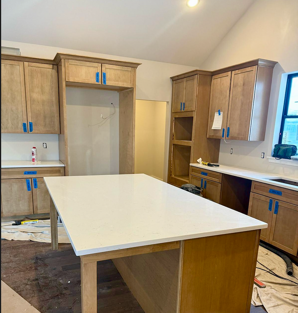 Large Quartz Countertop Modern Kitchen - MSI: Carrera Morro 