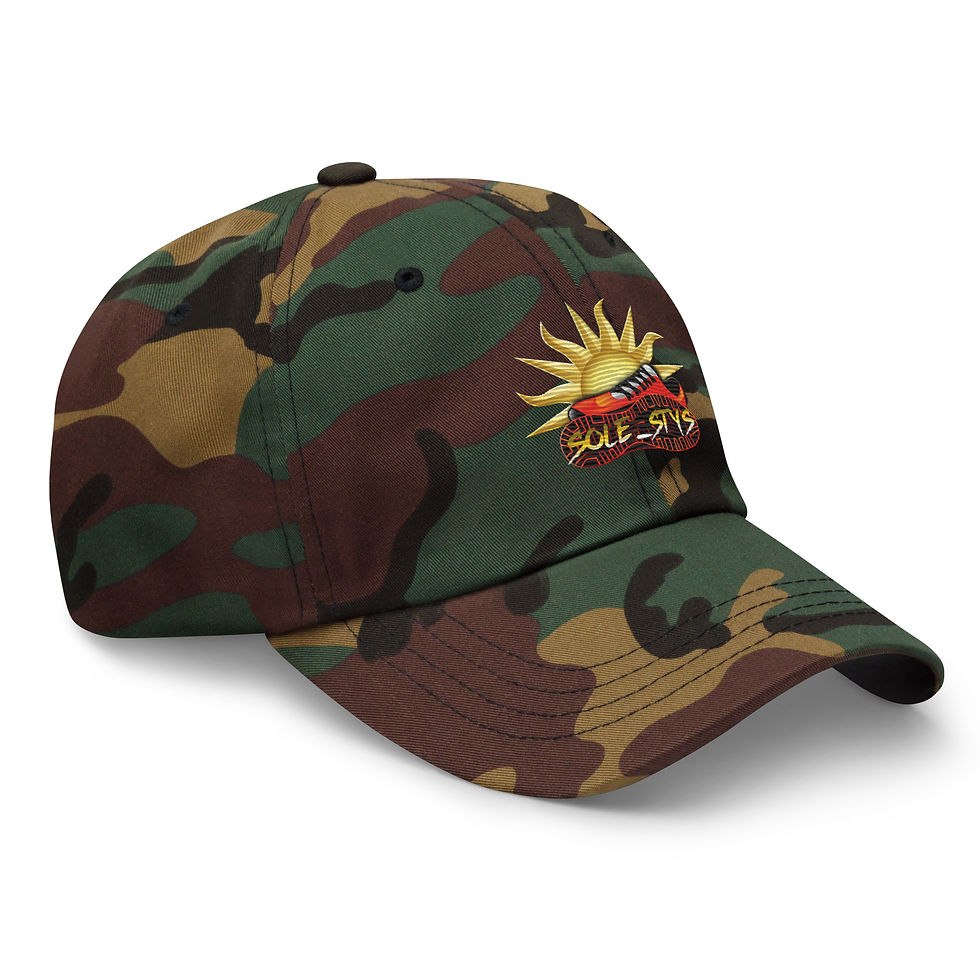 Thumbnail: Sole_Stys™ Sun Steps Collection – Crimson Flame Dad Hat