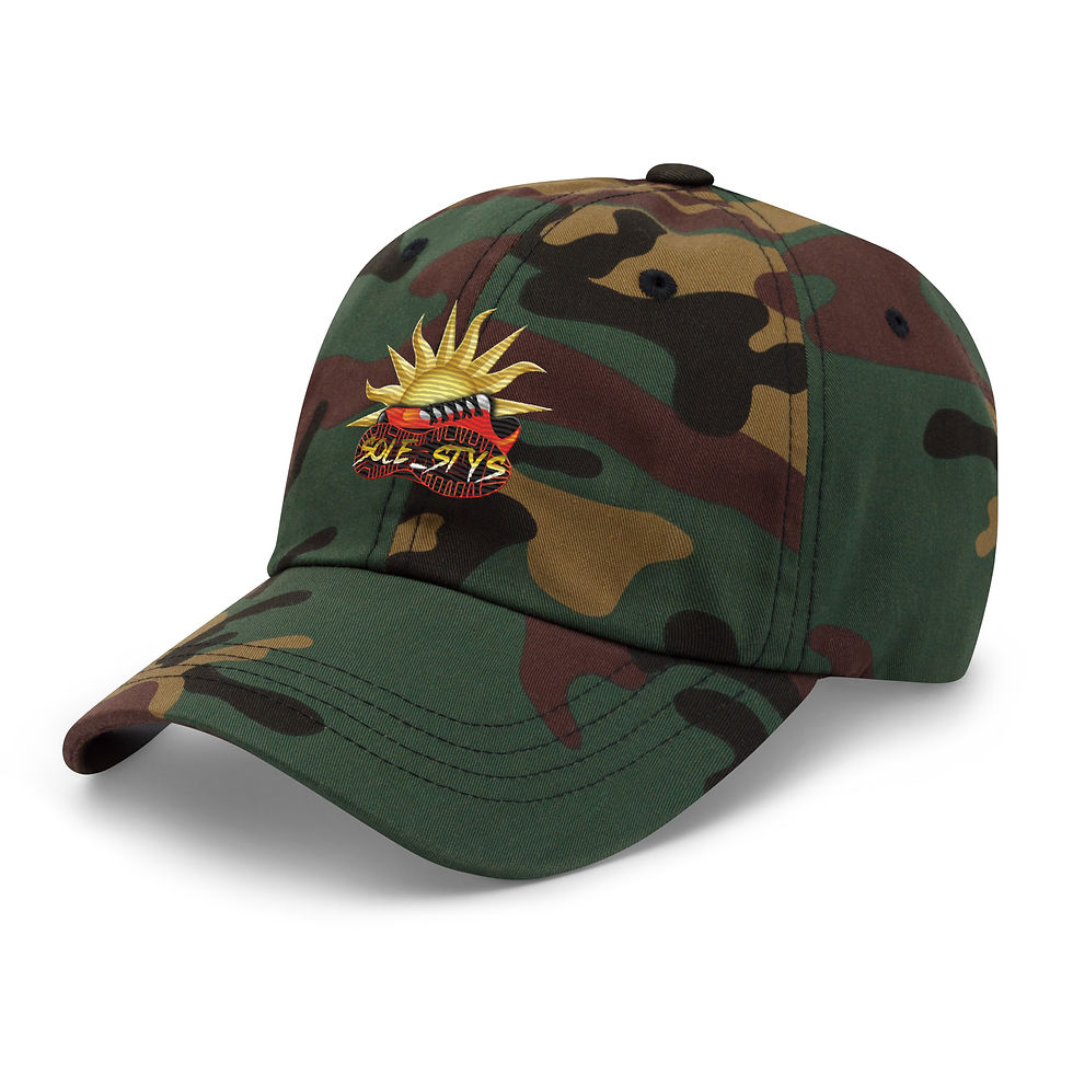 Thumbnail: Sole_Stys™ Sun Steps Collection – Crimson Flame Dad Hat