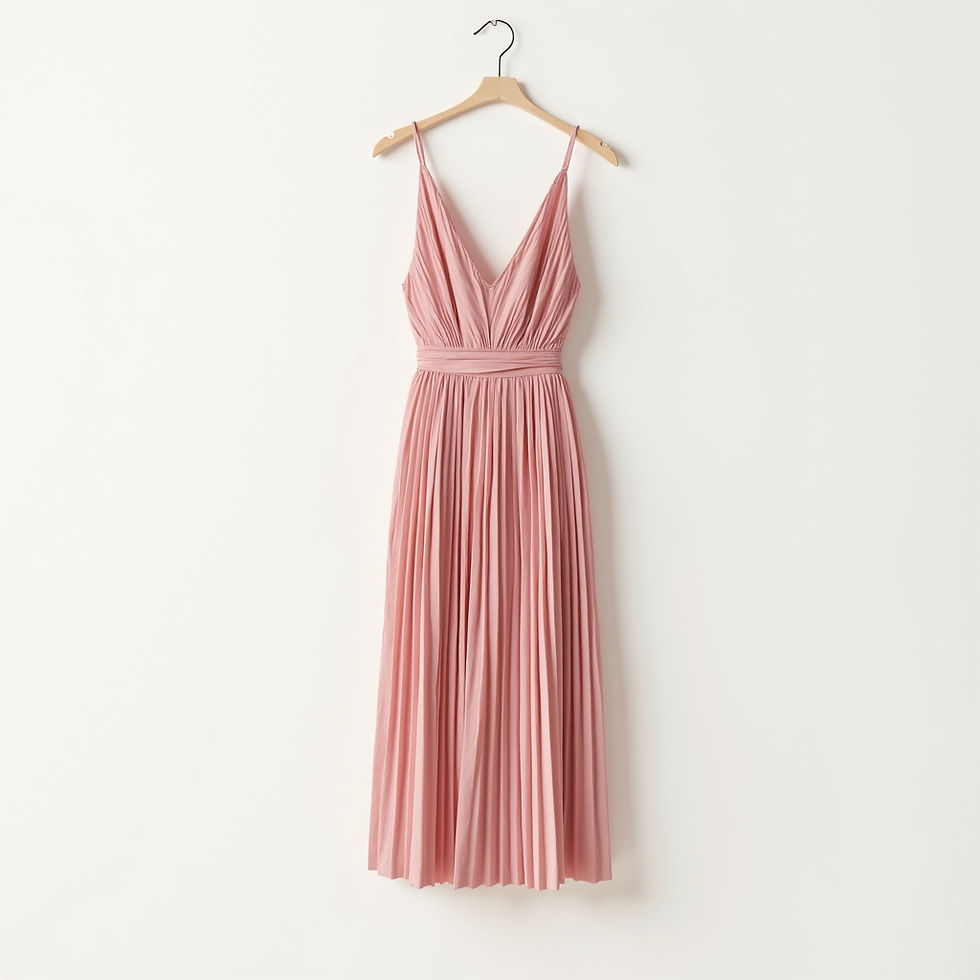 Vestido Midi Plissado