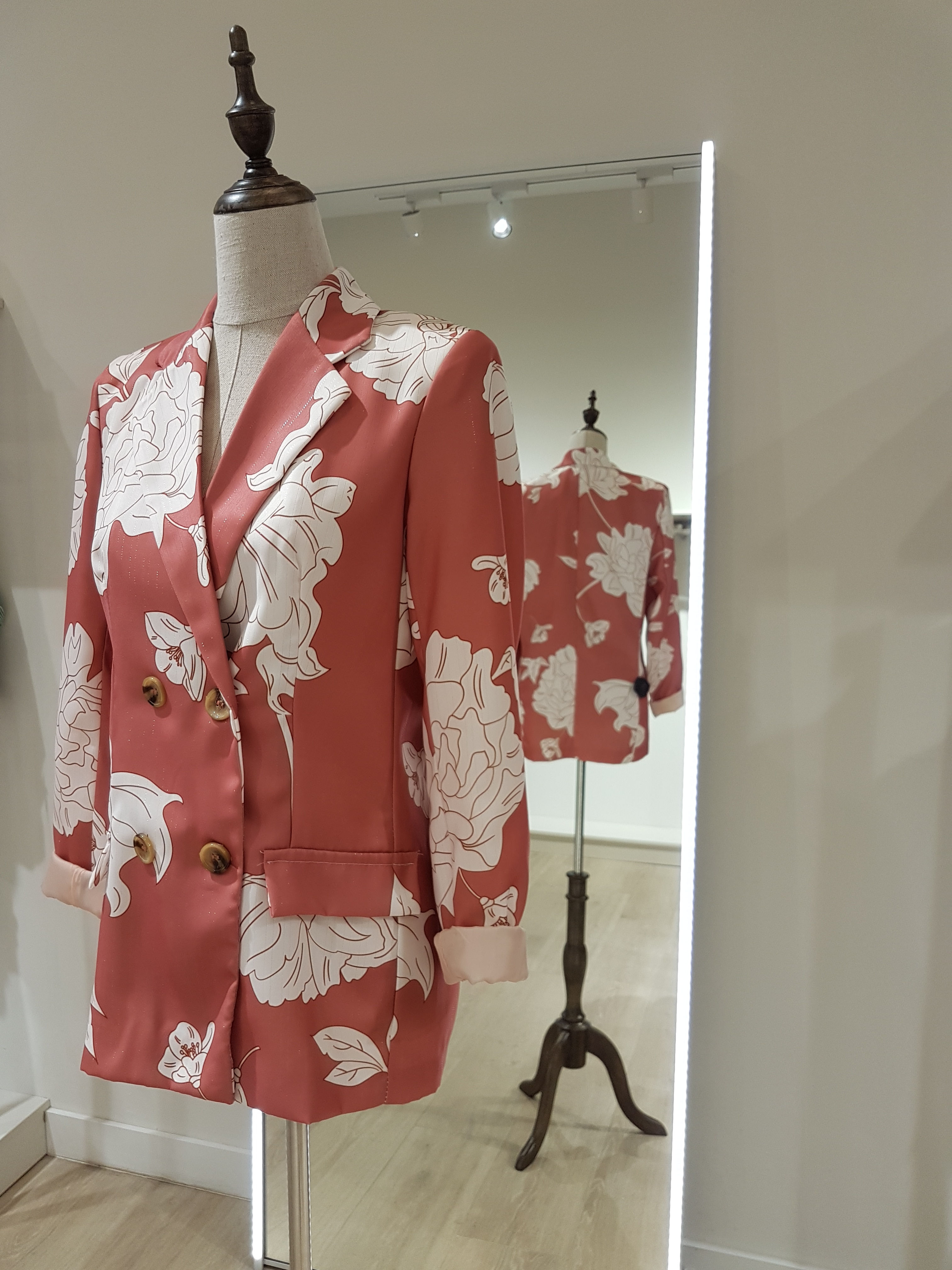 Chaqueta Traje Flores