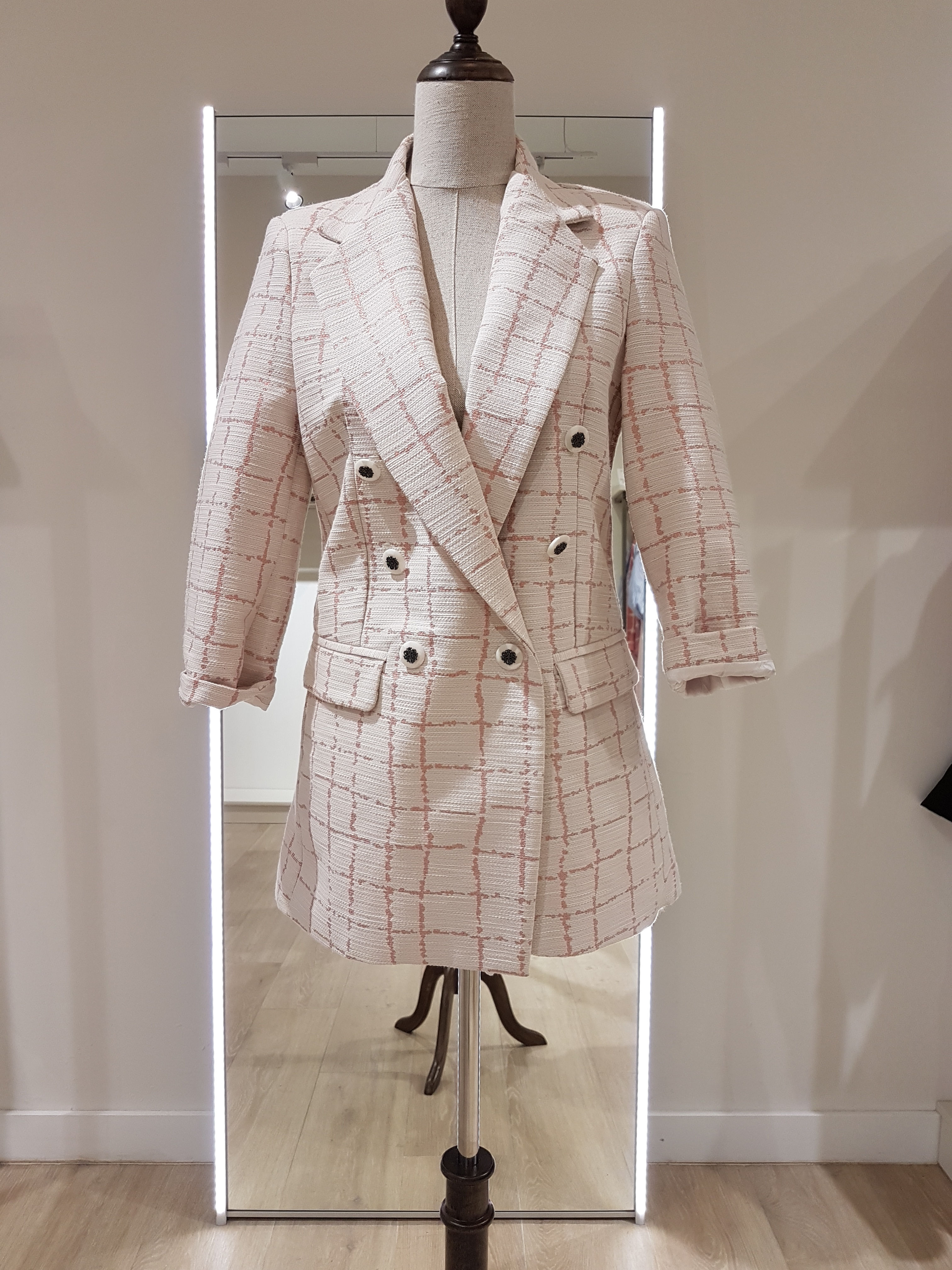 Blazer Rosa cuadros