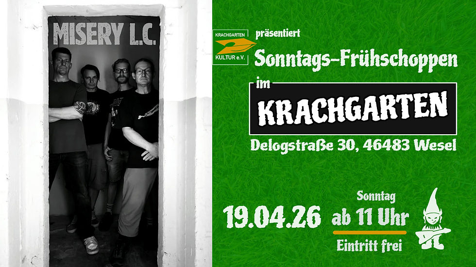 Frühschoppen mit Livemusik von Misery L.C.