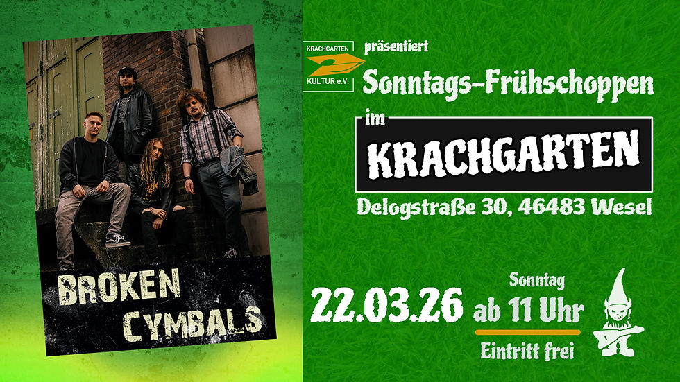 Frühschoppen mit Livemusik von Broken Cymbals