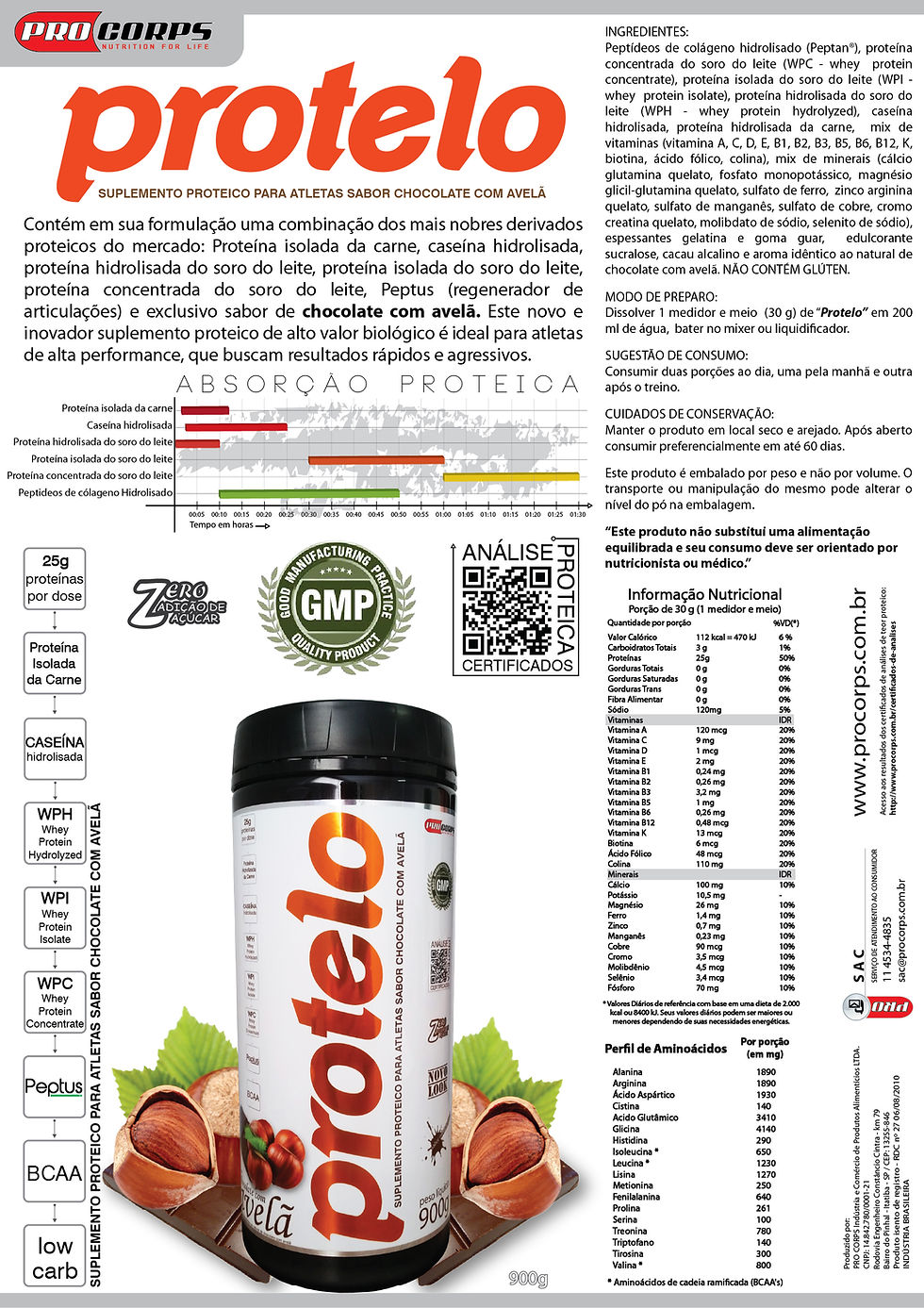 Miniatura: Protelo (900g) - Pro Corps