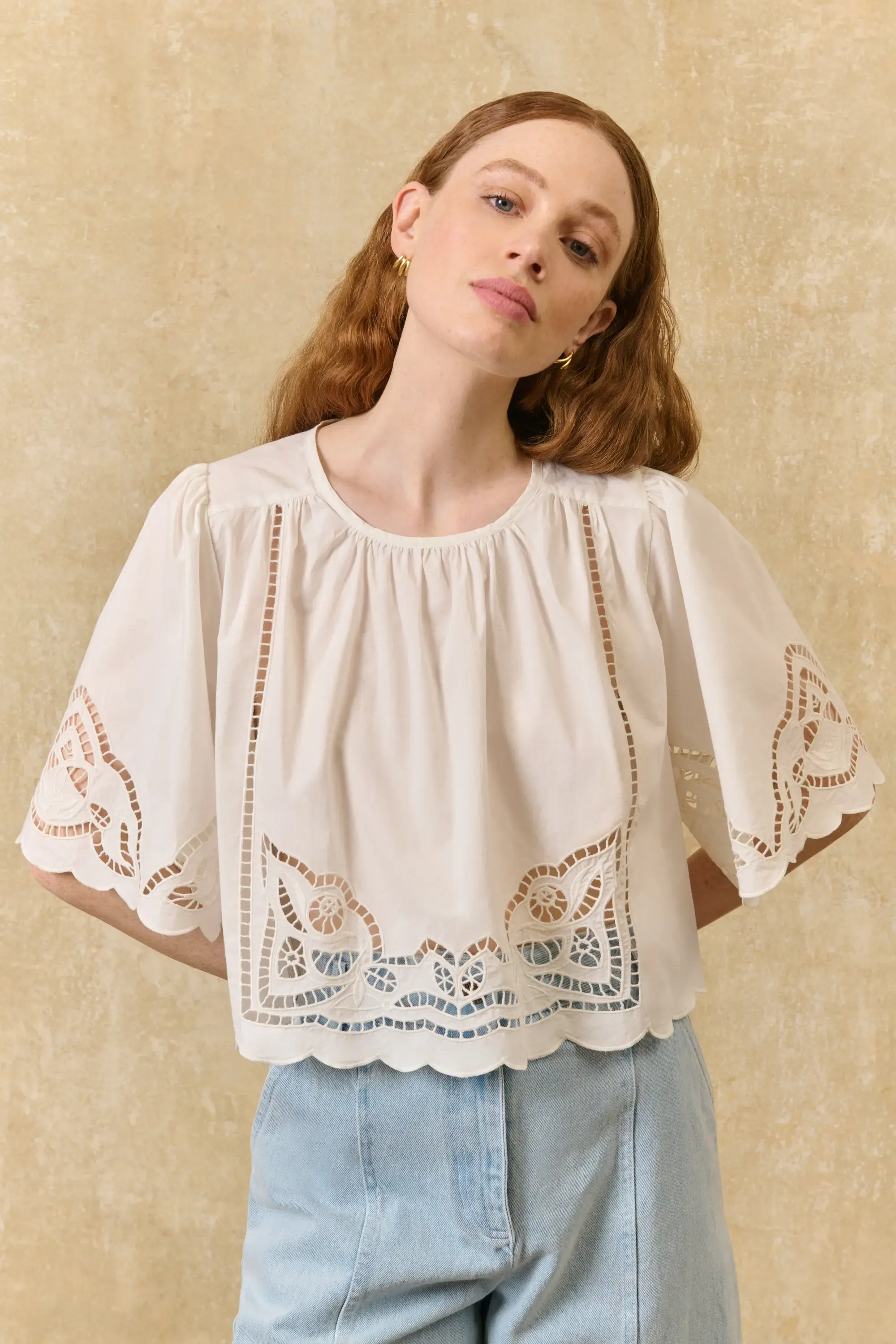 Blouse Louvia OFF White Louise Misha