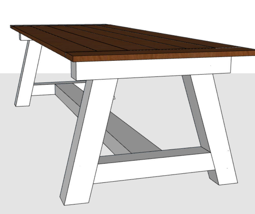 Build Your Own Farmhouse Kitchen table