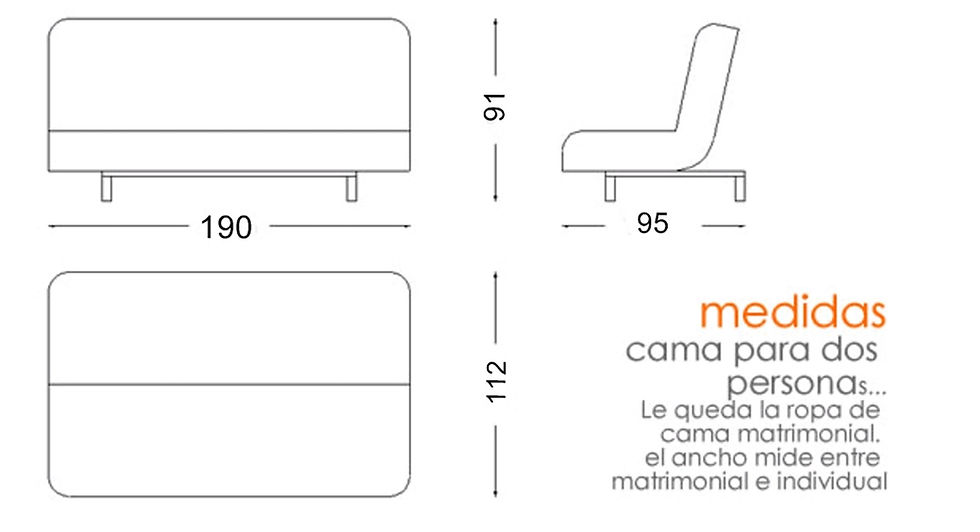 Miniatura: Sofá Cama Futón Flex