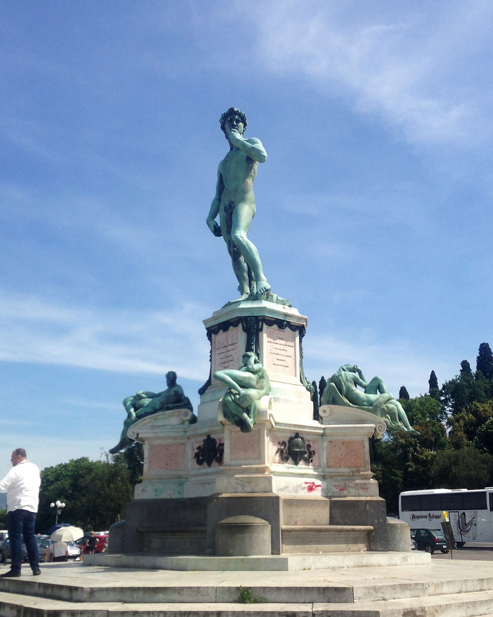 What I posted, caption: David, spotting in his natural habitat #thedavid #florence