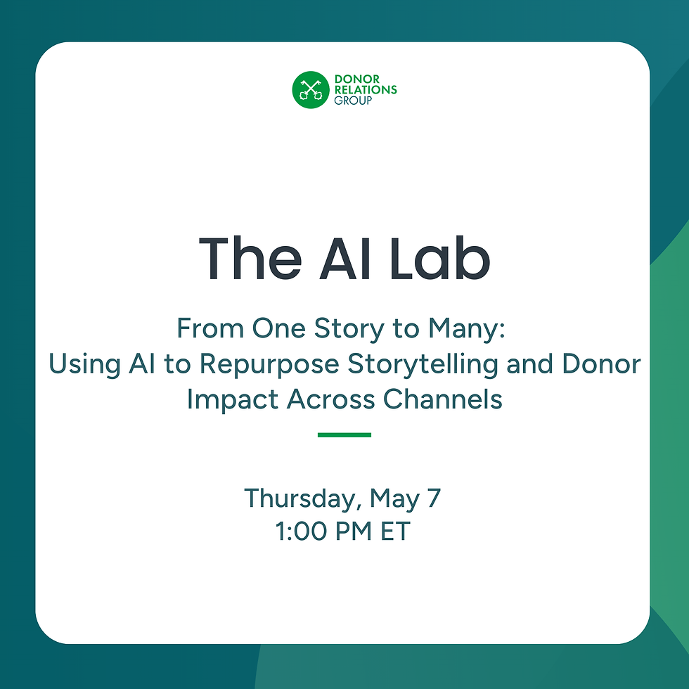 From One Story to Many: Using AI to Repurpose Storytelling and Donor Impact Across Channels