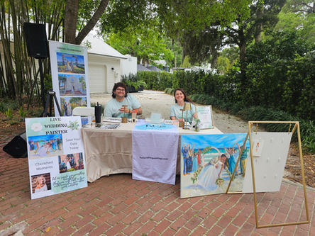 Guest portrait live painting