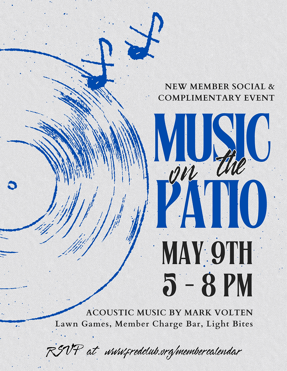 Music on the Patio - New Member Social