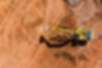 Digger on earthworks in excavator dig the trenche at construction site on arial view of th