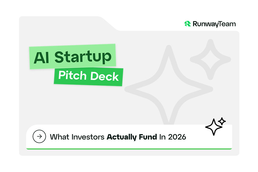 Cover - AI Startup Pitch Deck - RunwayTeam