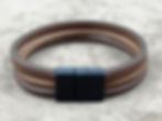 Küçük resim: Triple Strand Leather Bracelet