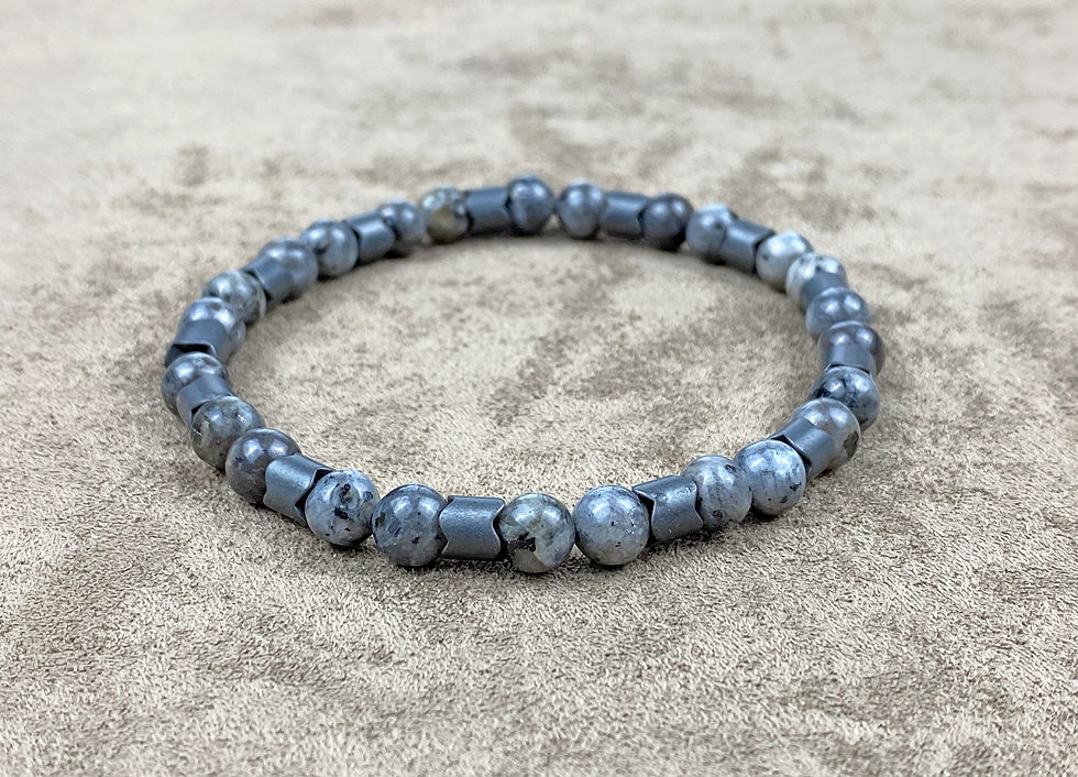 Küçük resim: 3'LÜ BİLEKLİK SETİ DOĞAL MAVİ JESPER, AKİK TAŞLI VE ÖRGÜLÜ DERİ