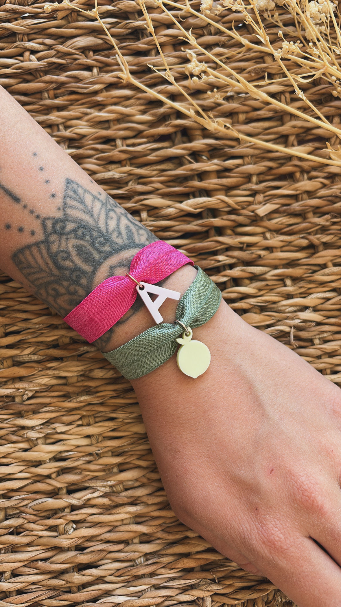 BRACELET ÉLASTIQUE PERSONNALISABLE FAMILLE - MOTIF
