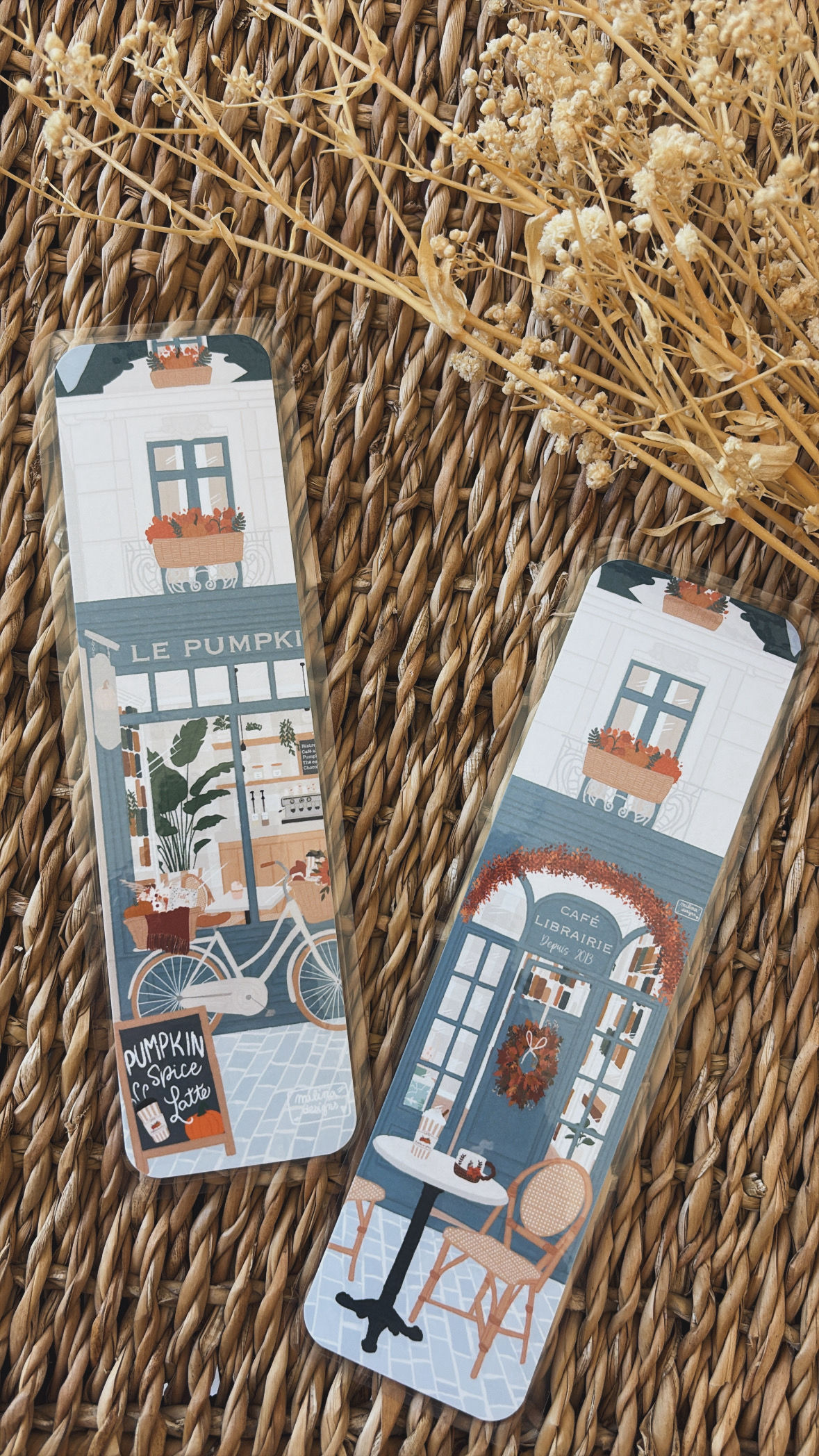 MARQUE-PAGE PLASTIFIÉ - LE PUMPKIN CAFÉ