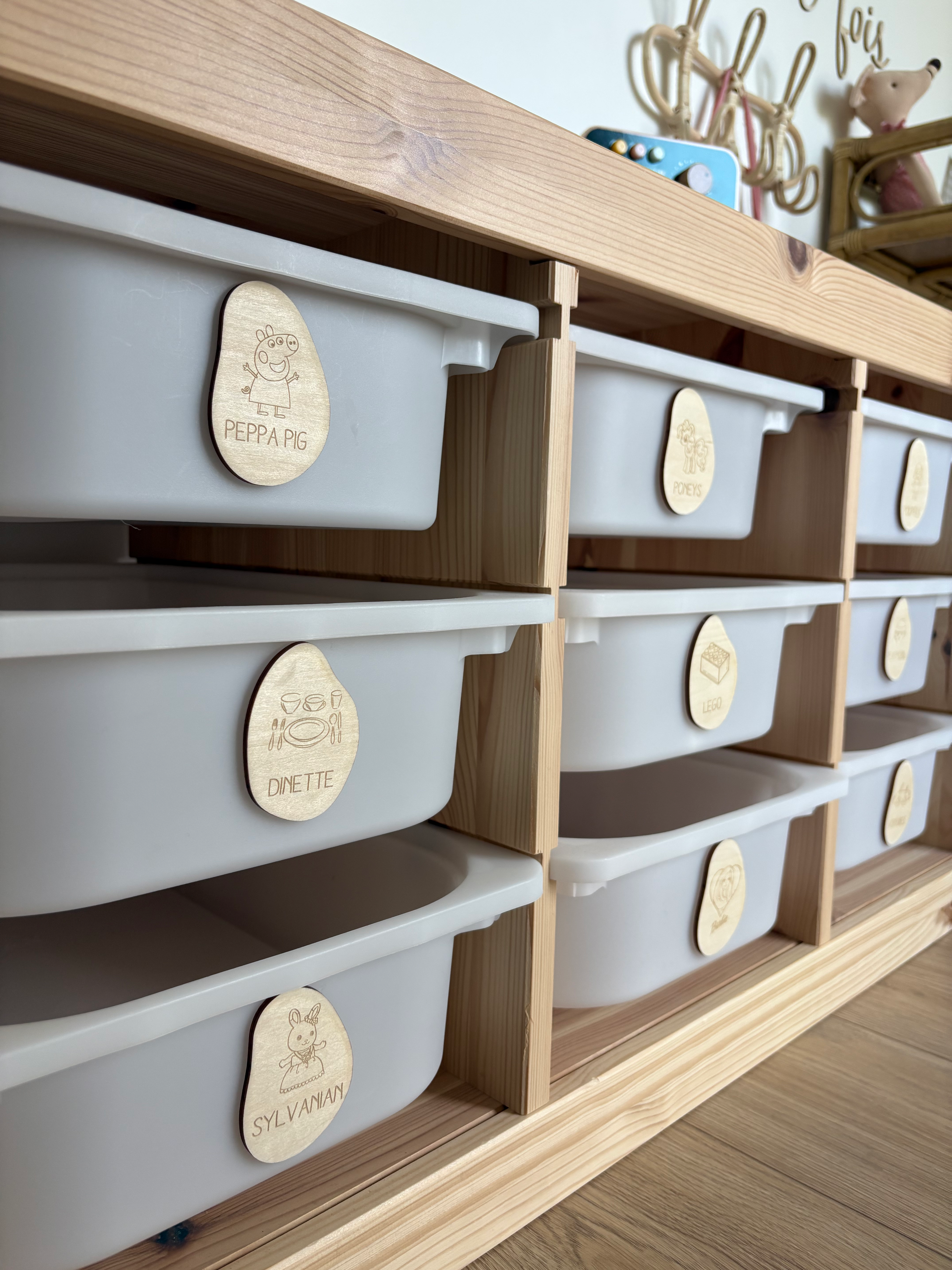 ÉTIQUETTES CAISSES À JOUETS