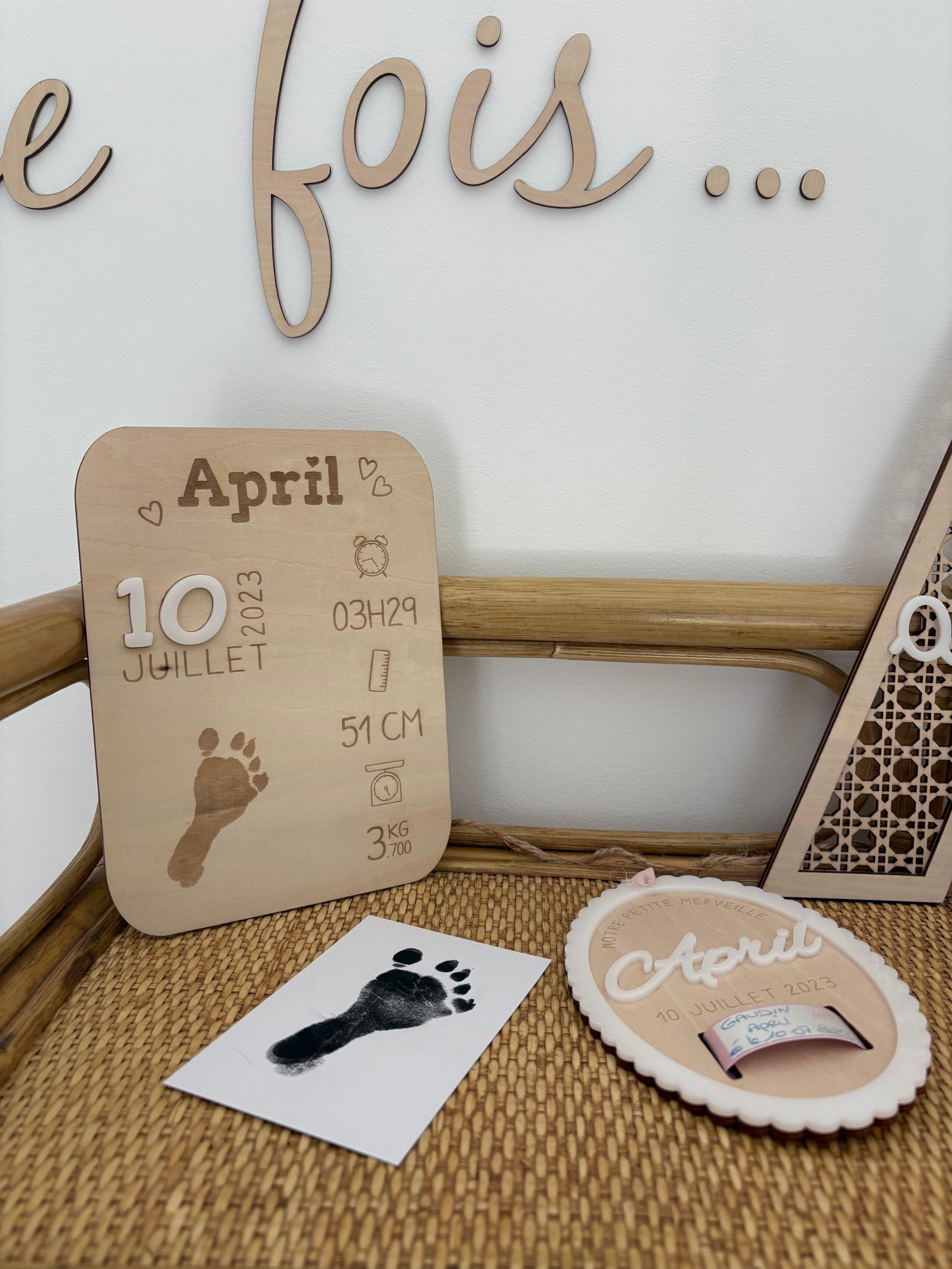 AFFICHE SOUVENIR NAISSANCE