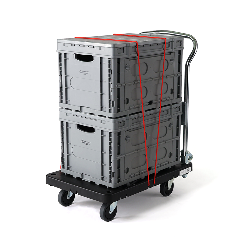 サムネイル： XシリーズtypeXL プラスチック製台車 耐荷重150kg フラット 465×740 XL-F